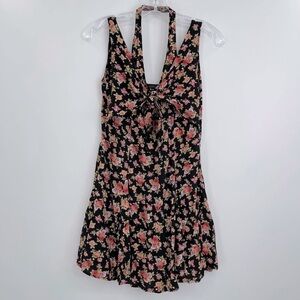 Dance & Marvel floral tie knot sleeveless dress